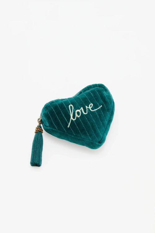 bolso heart velvet