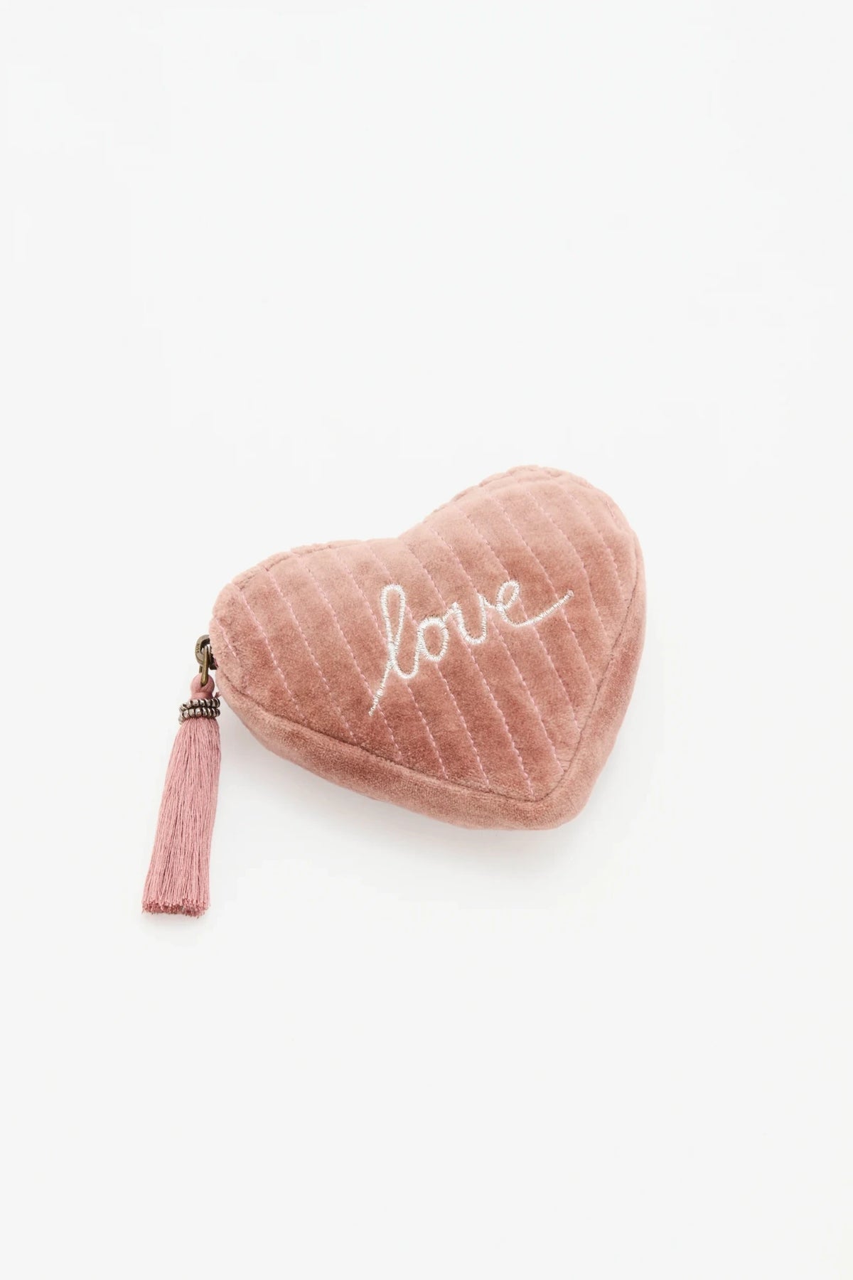 bolso heart velvet