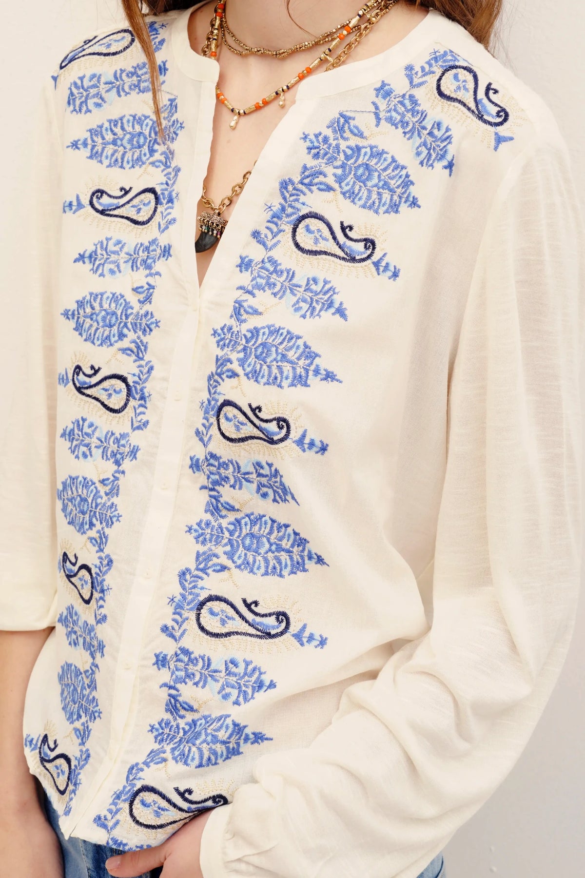 camisa amalita paisley