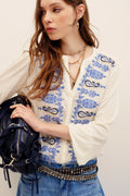 camisa amalita paisley