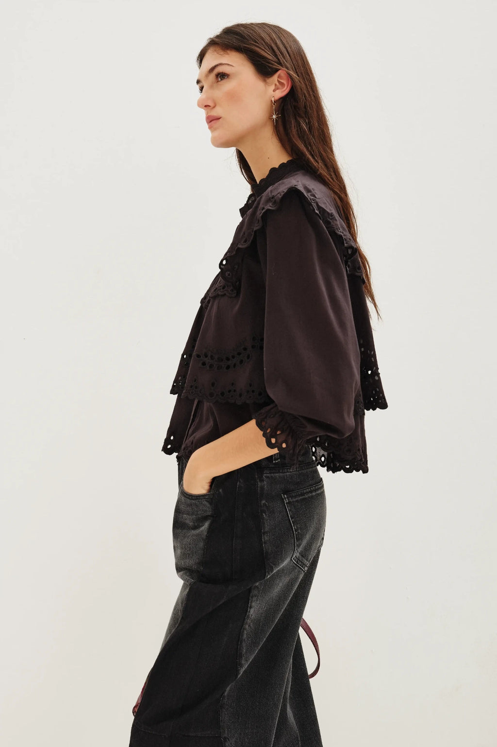camisa belle lace