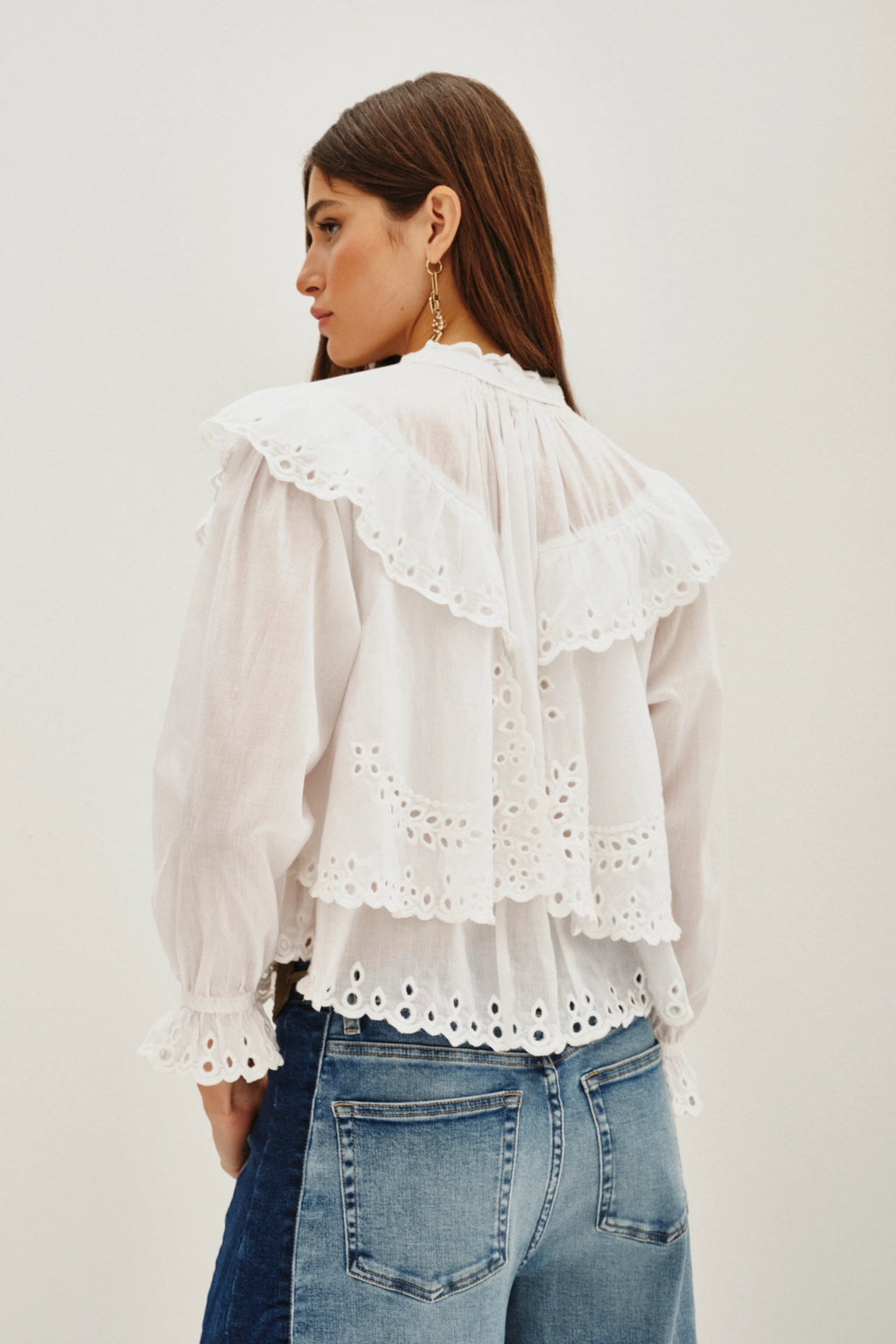 camisa belle lace