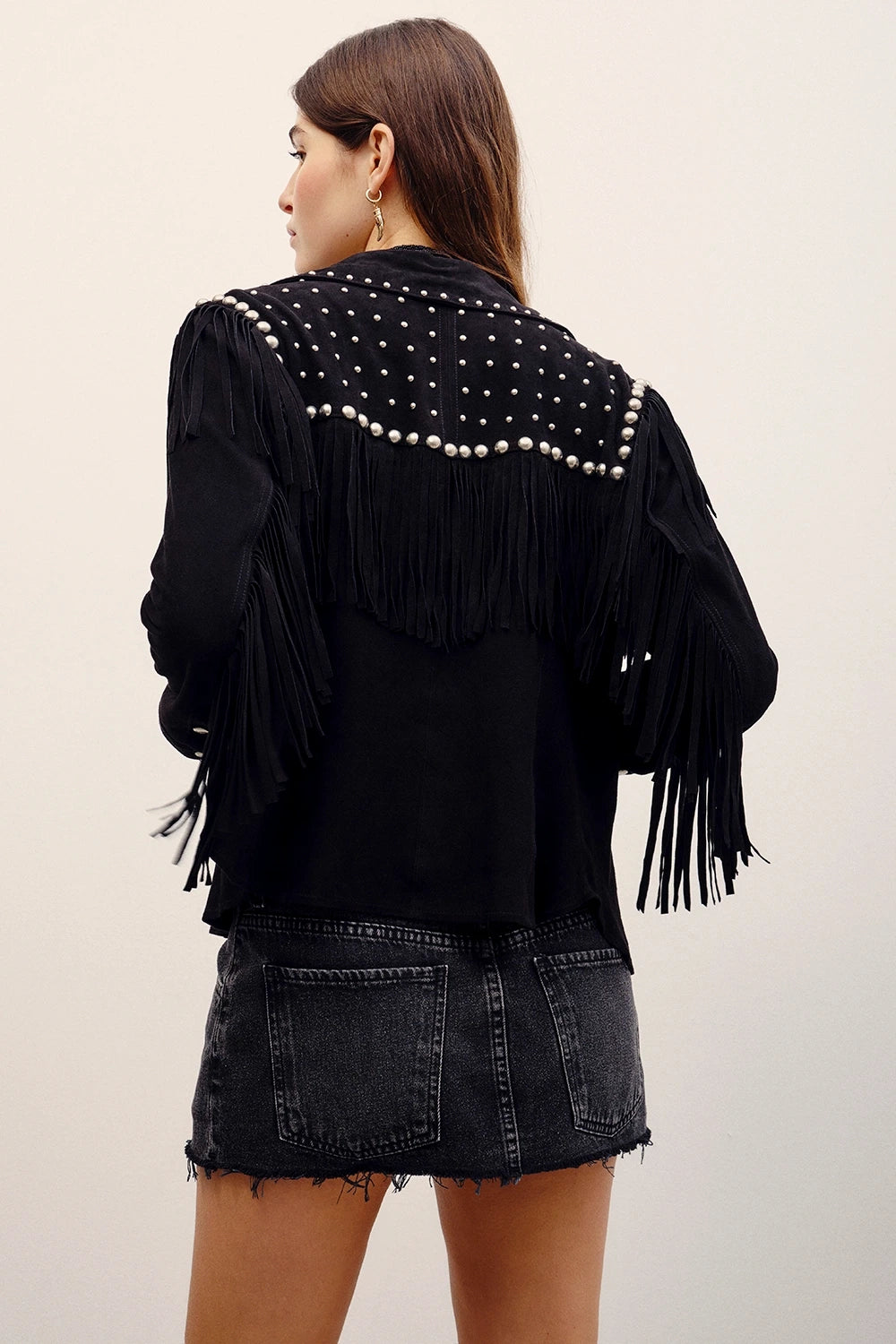 camisa bellota studs cuero