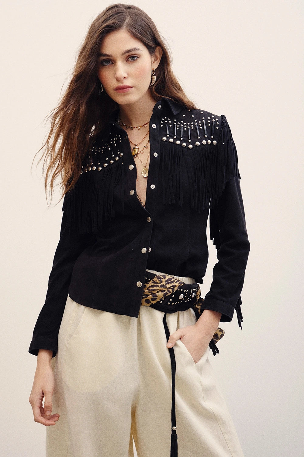 camisa bellota texan cuero