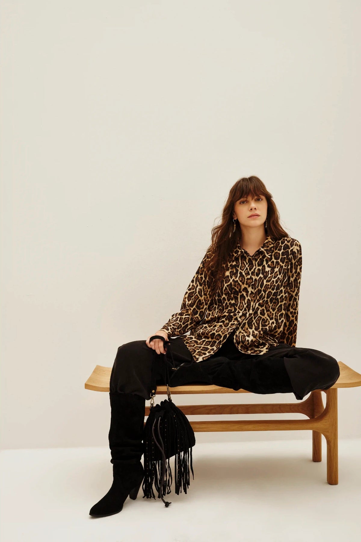 camisa cameron leopard