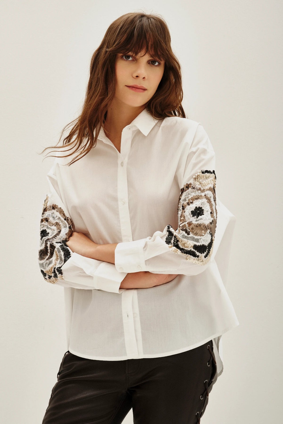 camisa elodie sunflower