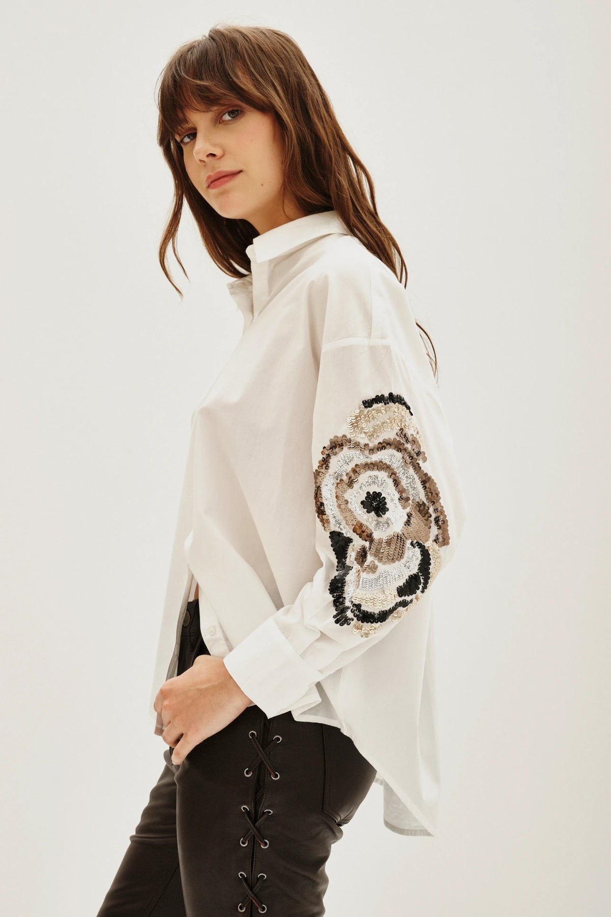 camisa elodie sunflower