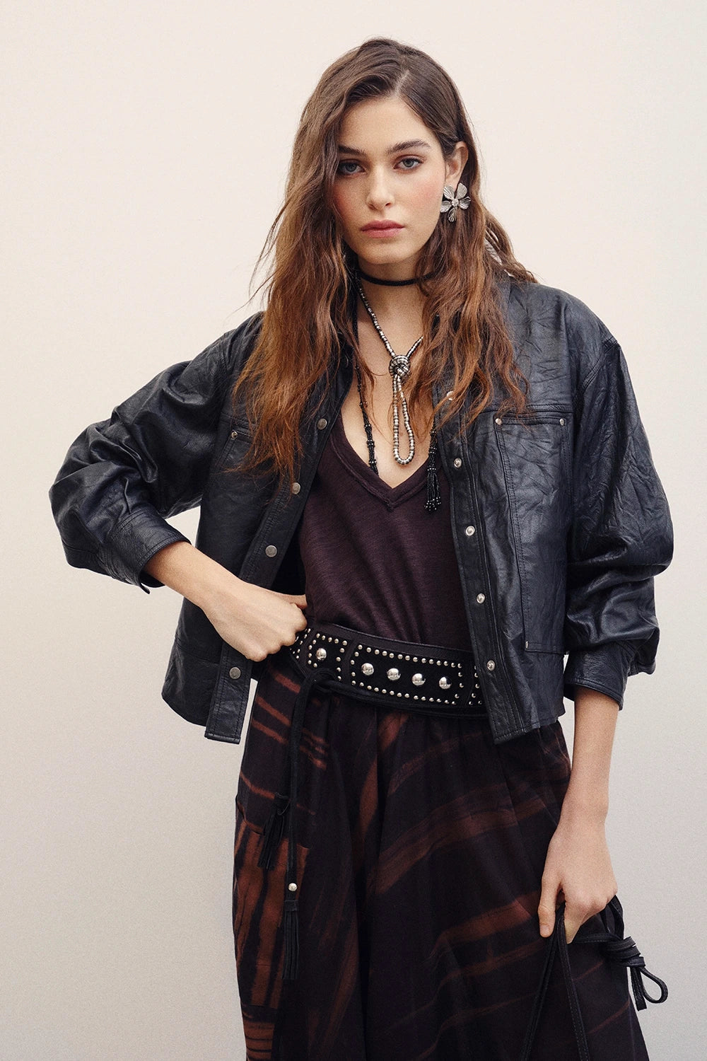 camisa emilia cuero