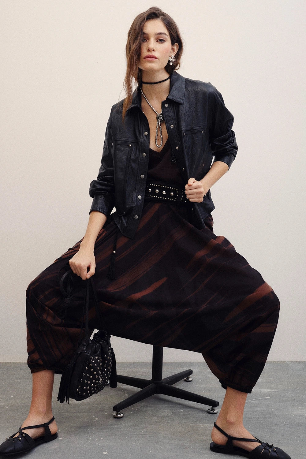 camisa emilia cuero