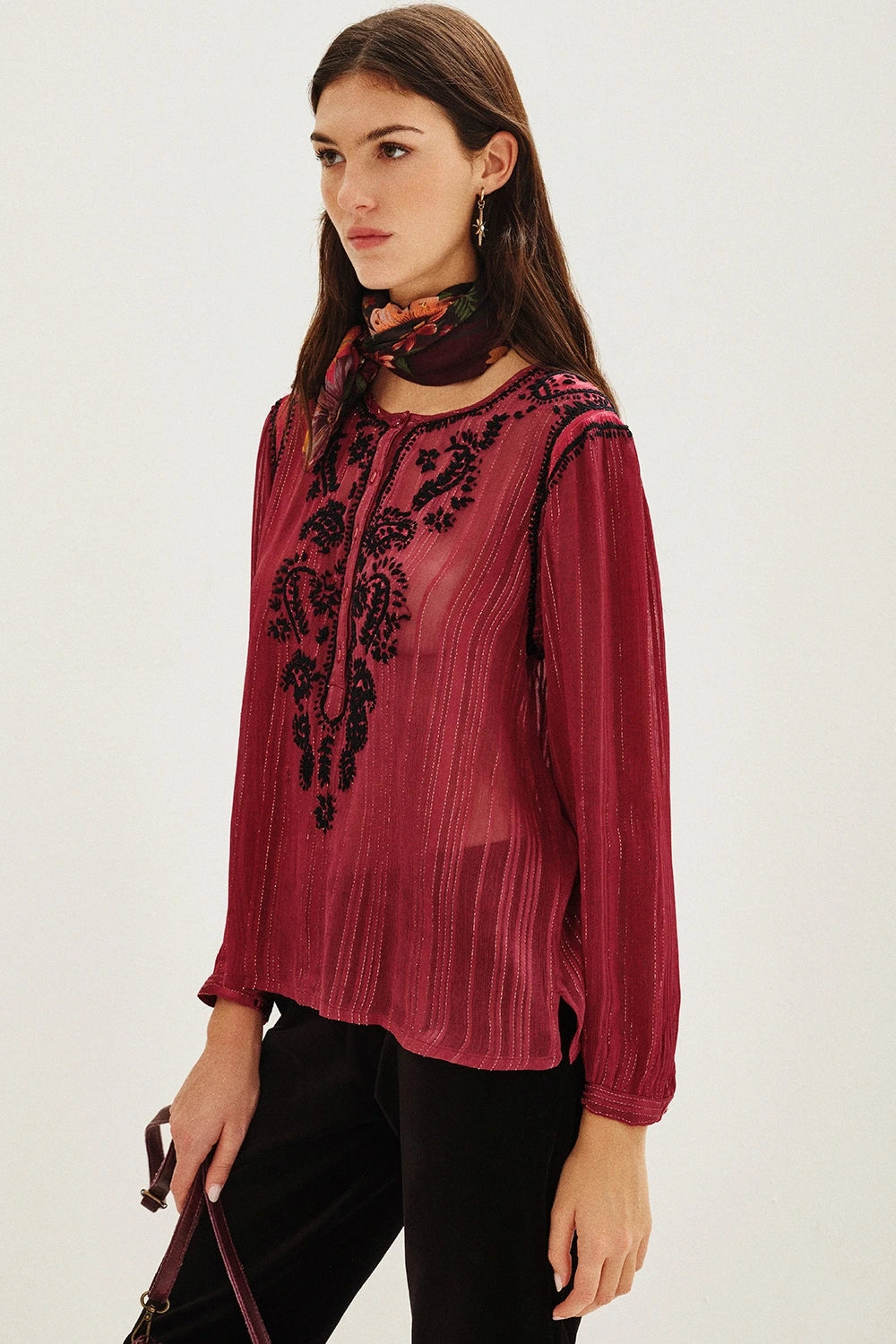 camisa gandha lurex