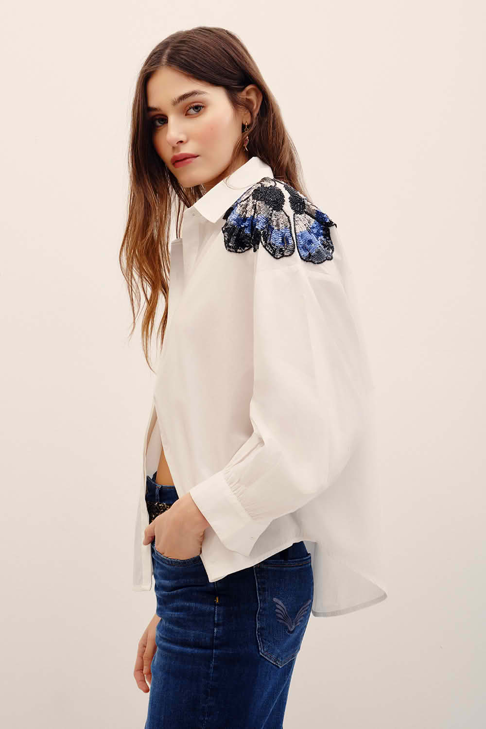 camisa louise flowers