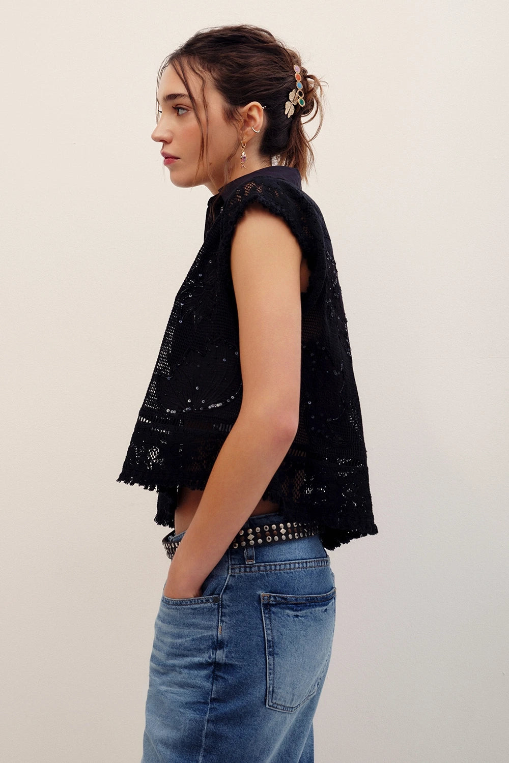 camisa meli broderie
