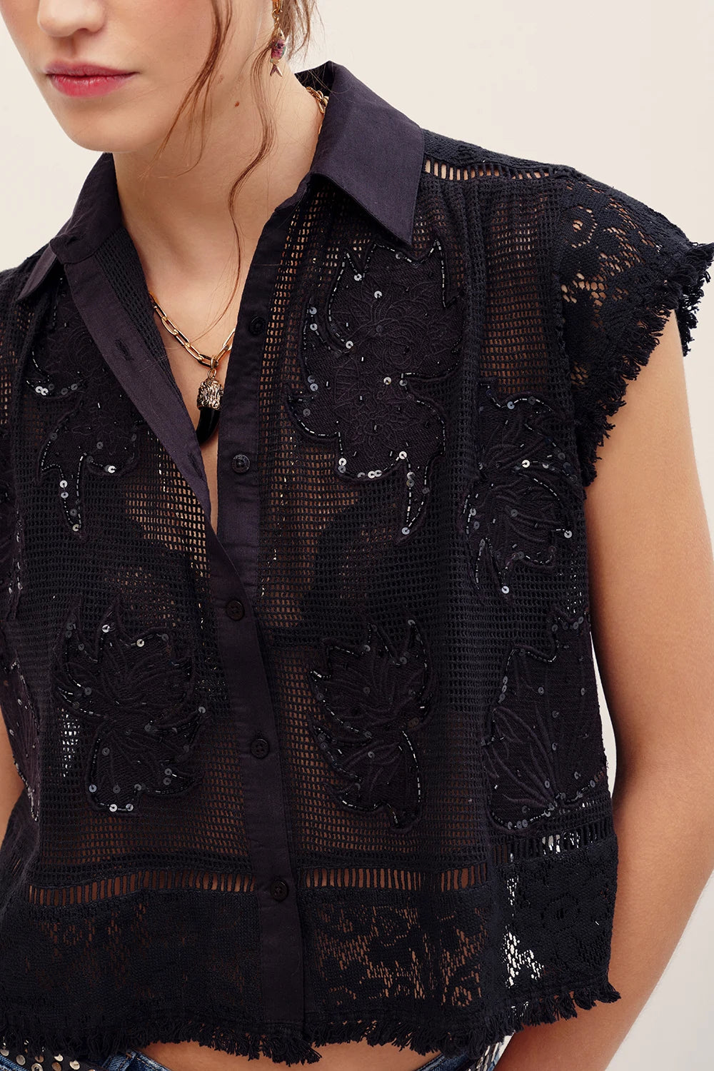 camisa meli broderie